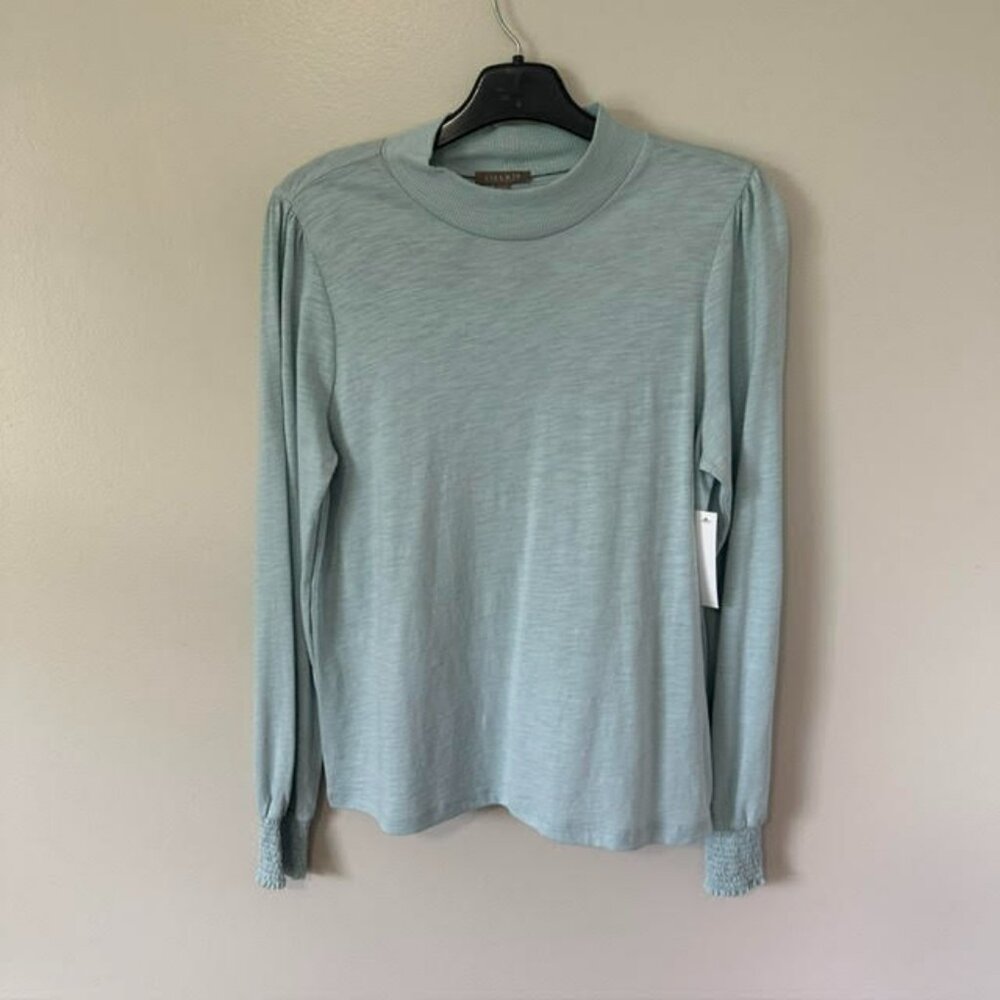 Lilla P Mock Turtleneck with Ribbed Cuffs / NWT